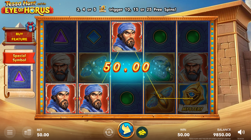 Tessa Hunt and the Eye of Horus by Mascot Gaming - Win