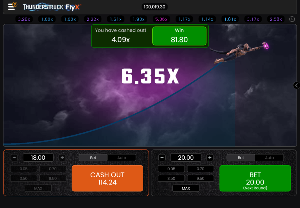 Thunderstruck FlyX by Buck Stakes Entertainment - Win