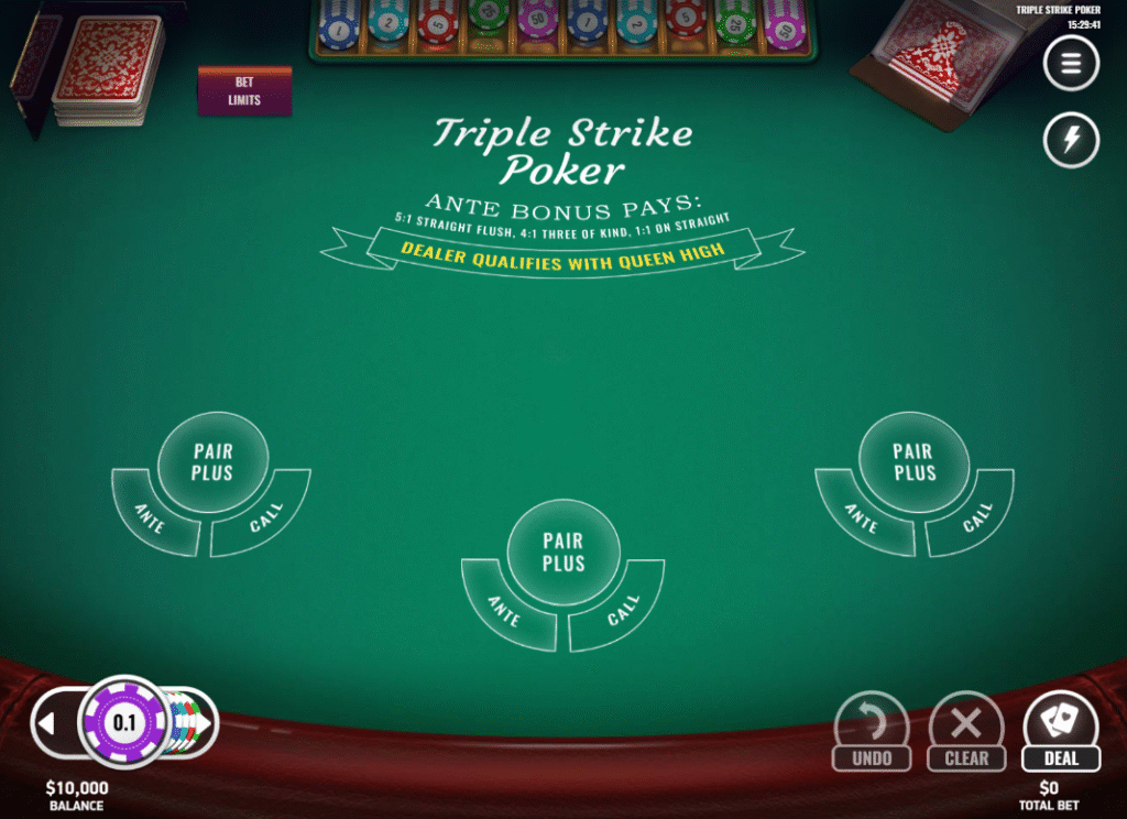 Triple Strike Poker by Platipus - Base Game