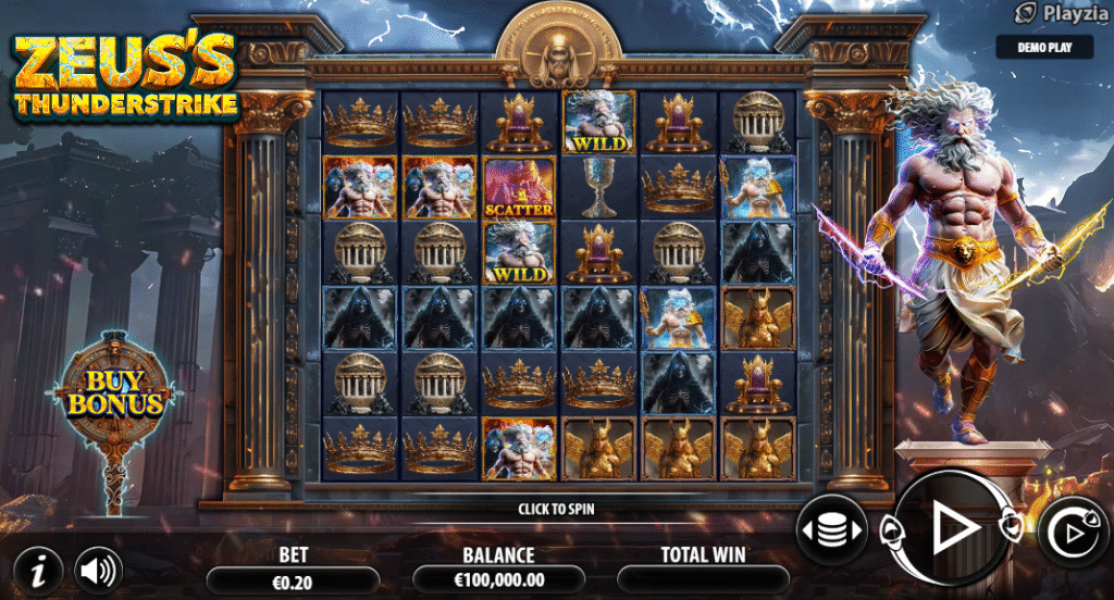 Zeus's Thunderstrike by Playzia - Base Game 