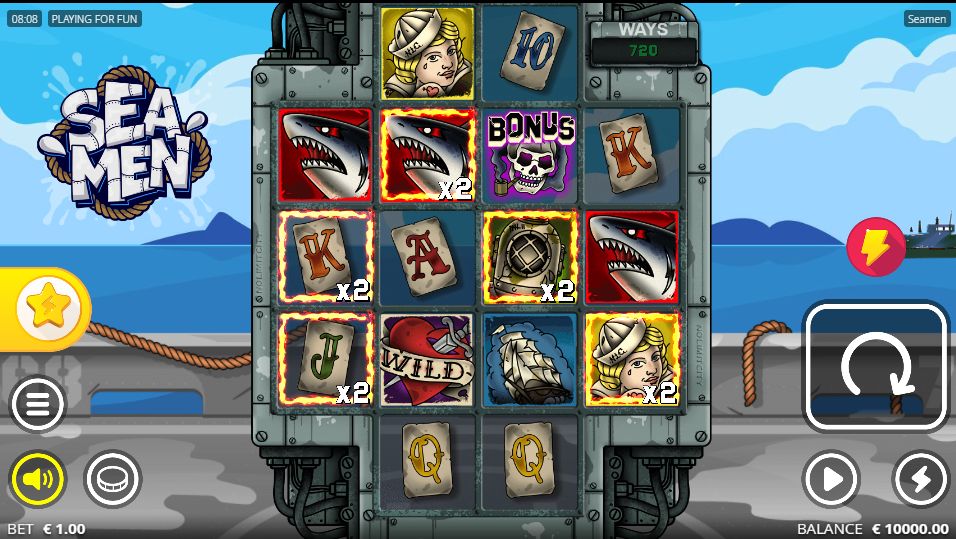 Rigged Spins bonus round with locked multipliers