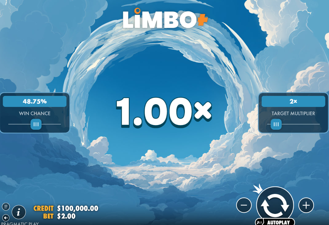 The Limbo game interface showing a low-risk 1.5x target multiplier setup, highlighting the high win chance for players.