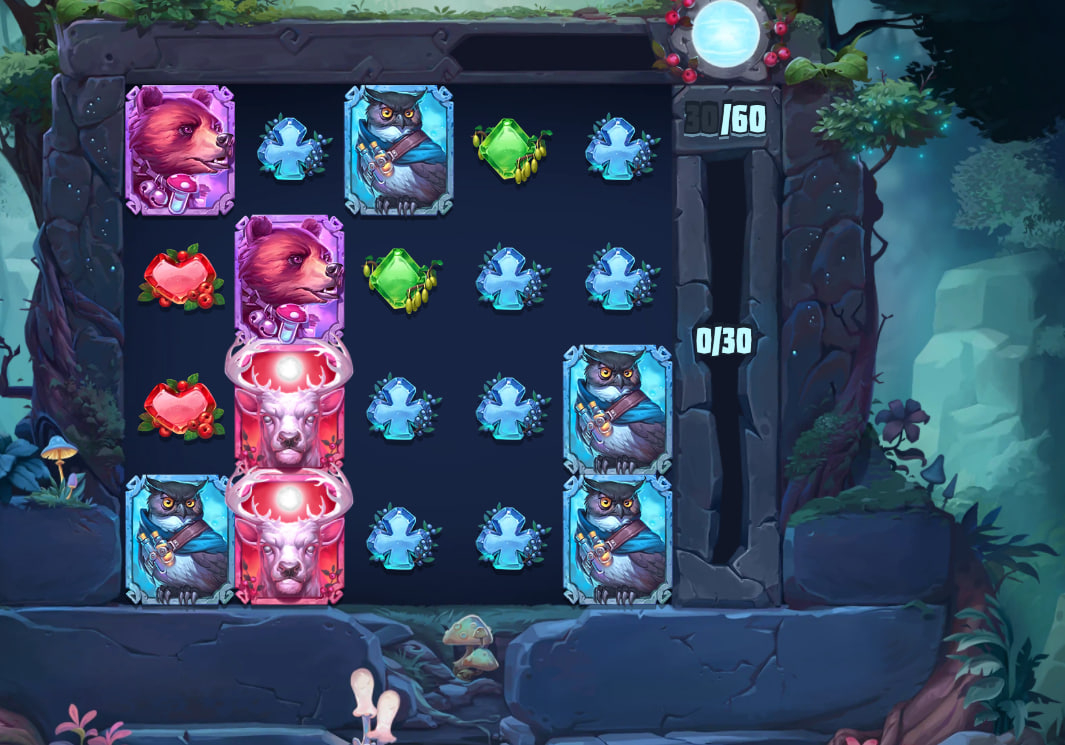 Spirit King slot base game interface showing 6x4 grid and spirit meter.