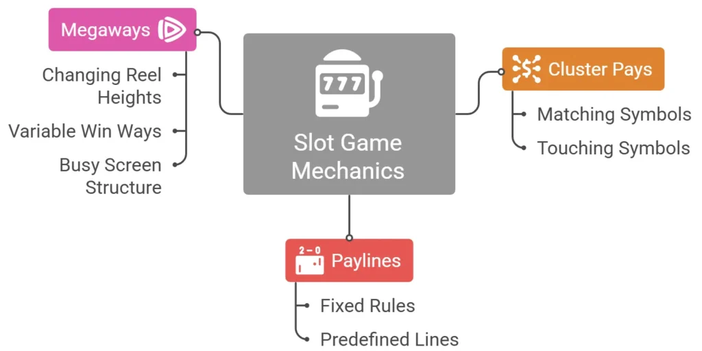 Cluster Pays vs paylines and Megaways