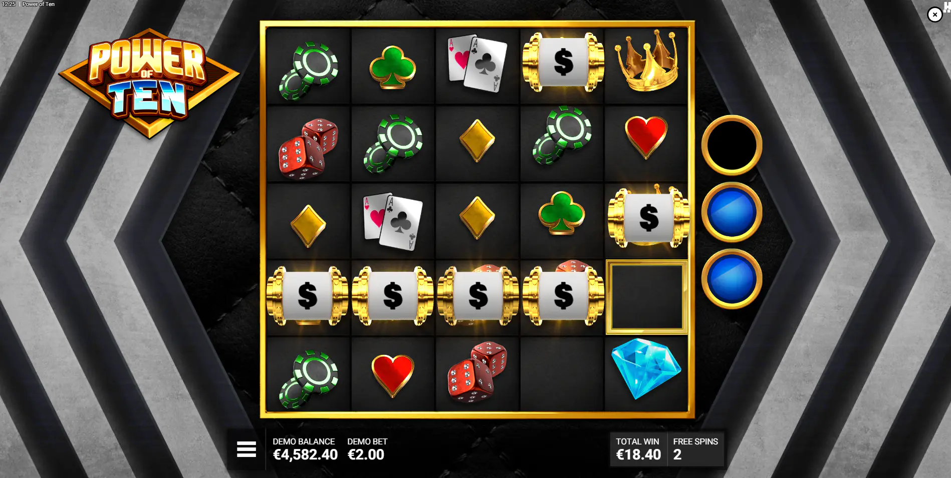 The Whopping Wheels Hold&Win bonus in progress, with multiple sticky Power Wheel symbols locked on the grid, building potential for a large payout.