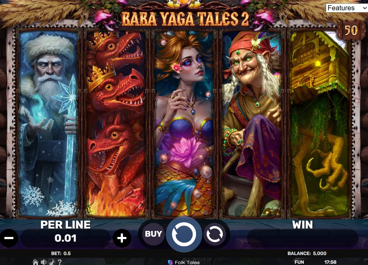 Map of the Baba Yaga Tales 2 Free Spins Journey showing the four sequential bonus stages for player progression.